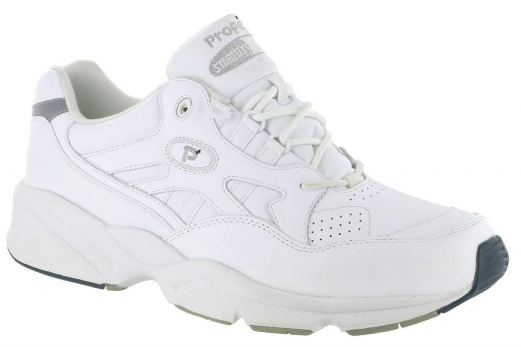 Picture of white color Propét Men’s Stability Walker Sneaker shoes 