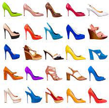 Picture of different kinds of women high heel shoes design  